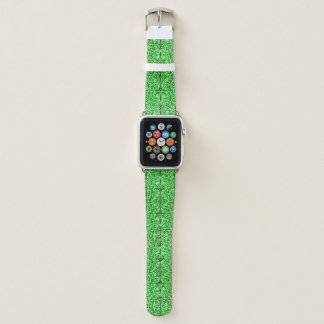 Victorian motif in green apple watch band