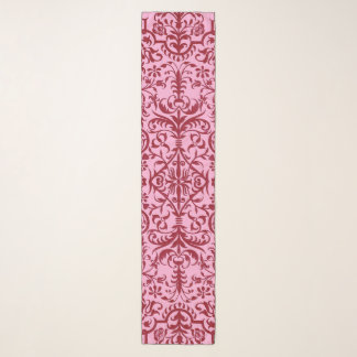 Victorian motif in pink scarf