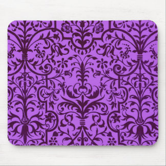 Victorian motif in purple mouse pad
