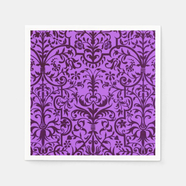 Victorian motif in purple napkins (Front)