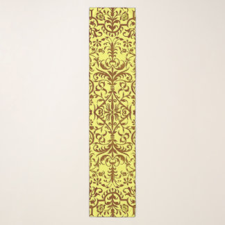 Victorian motif in yellow scarf