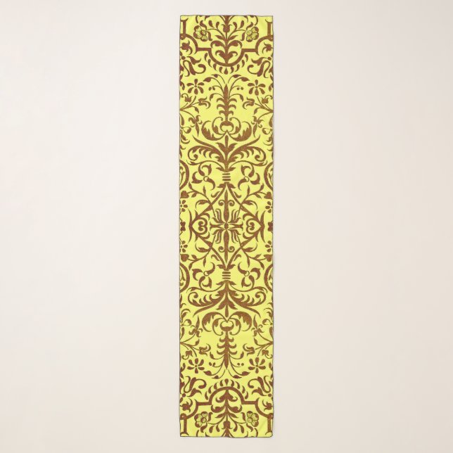 Victorian motif in yellow scarf (Front)