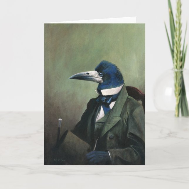 Victorian Mr Rook Greetings Card (Front)