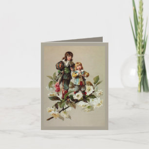 Victorian music Christmas holiday card