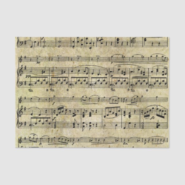 Victorian Music Sheet Wallpaper (Front)
