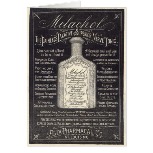 Victorian Nerve Tonic Cards (Front)
