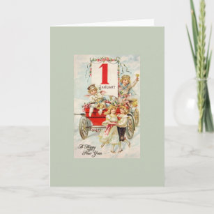 Victorian New Year Cards | Zazzle