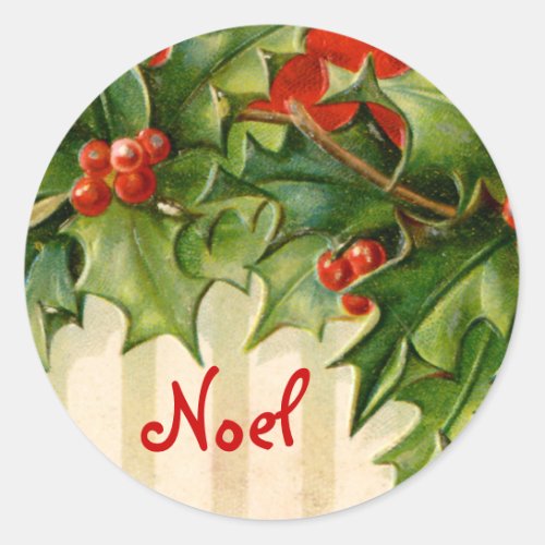 Victorian Noel Christmas sticker
