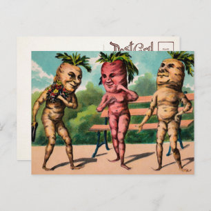 Victorian Odd Carrots Postcard