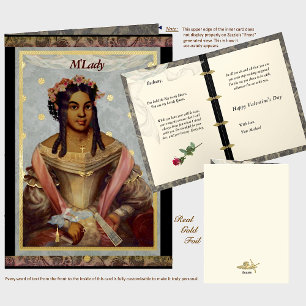 Victorian of Color Foil Greeting Card