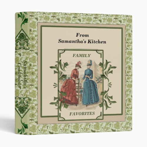 Victorian Old Fashioned Recipe 3 Ring Binder