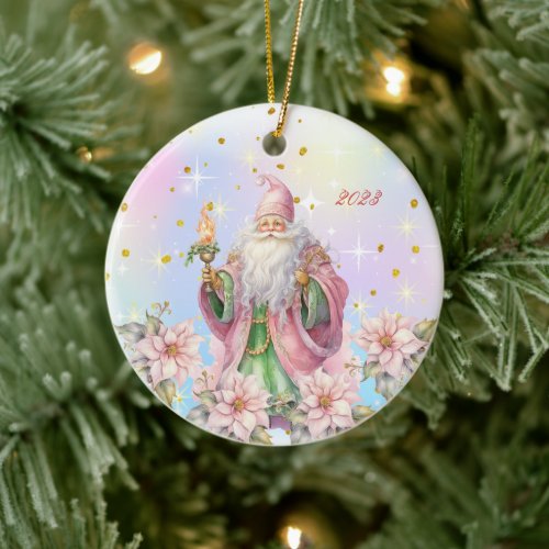 Victorian Old Time Santa Claus Ornament