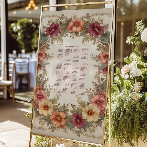 Victorian Ornate Floral Frame Wedding Foam Board