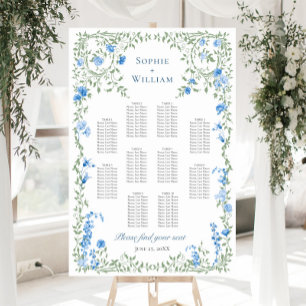 Victorian Ornate Grace 10 Tables SEATING CHART Foam Board