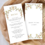 Victorian Ornate Grace Bohemian Wedding Dinner Menu<br><div class="desc">For further customization,  please click the "Personalize this template",  then "Edit using Design Tool". Stylish editable easy to use wedding templates,  more items available in the store (invitations,  rsvp,  thank you cards,  stationery & decor). If you need help or matching items,  please contact me.</div>