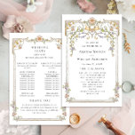 Victorian Ornate Grace Wedding Ceremony Program<br><div class="desc">For further customization,  please click the "Personalize this template",  then "Edit using Design Tool". Stylish editable easy to use wedding templates,  more items available in the store (invitations,  rsvp,  thank you cards,  stationery & decor). If you need help or matching items,  please contact me.</div>
