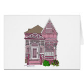 Victorian "Painted Lady" - pink (Front Horizontal)