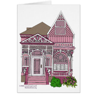 Victorian "Painted Lady" - pink Cards