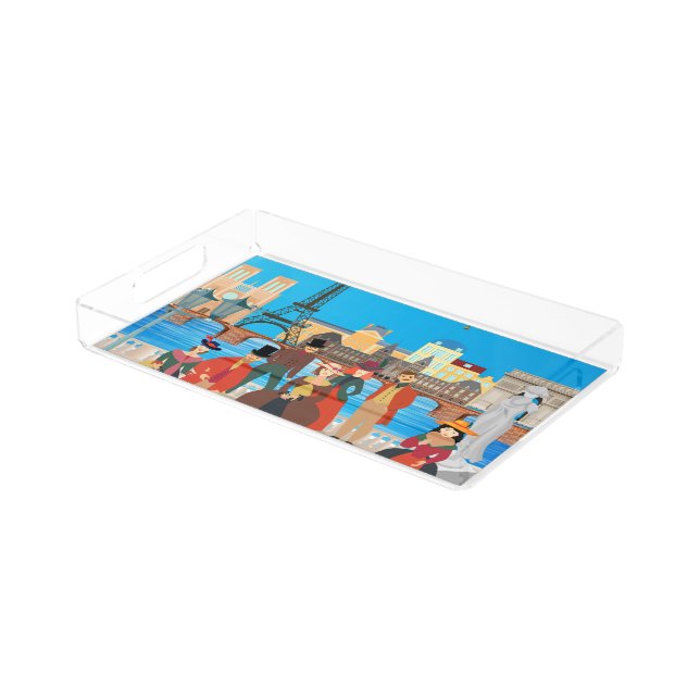 Victorian Paris Acrylic Tray (Angled)