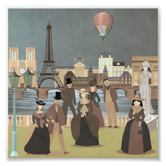 Victorian Paris Photo Print (Front)