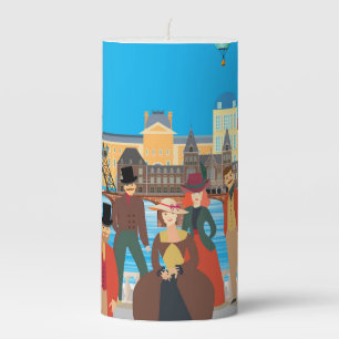 Victorian Paris Pillar Candle