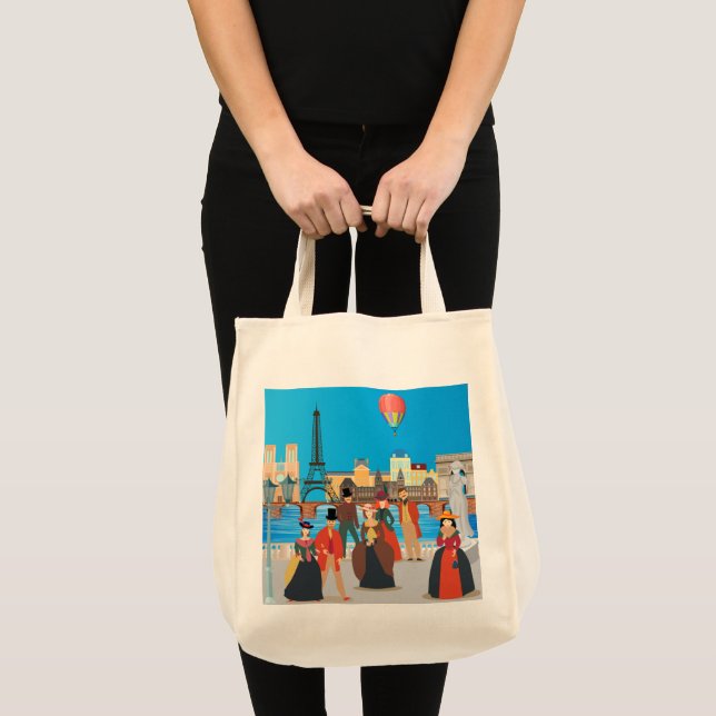 Victorian Paris Tote Bag (Front (Product))