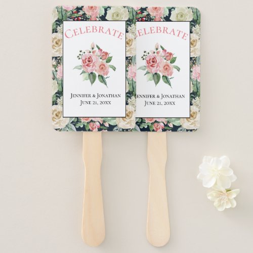 Victorian Pattern Celebrate  Custom Wedding Hand Fan