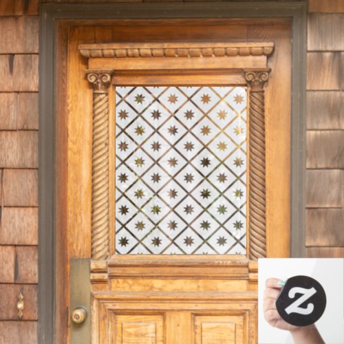 Victorian Pattern Elegant Semi_Transparent Privacy Window Cling