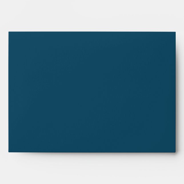 Victorian Peacock Solid Color Envelope (Front)