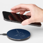 Victorian Penwork Calligraphic Dove  Wireless Charger (Hand)