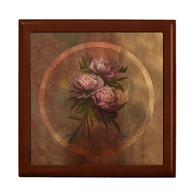 Victorian Peonies Large Gift Box (Front)