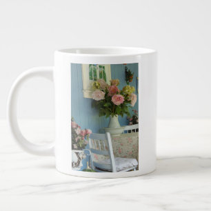 Victorian Peonies - Martha's Vineyard Giant Coffee Mug