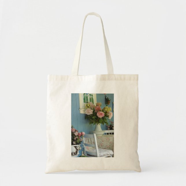 Victorian Peonies - Martha's Vineyard Tote Bag (Front)