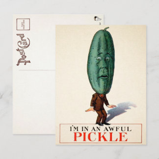 Victorian Pickle Postcard 