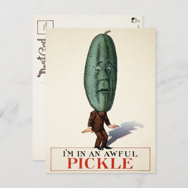 Victorian Pickle Postcard  (Front/Back)