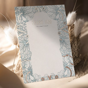 Victorian Pimpernels Morris Wedding Thank You Foil Invitation