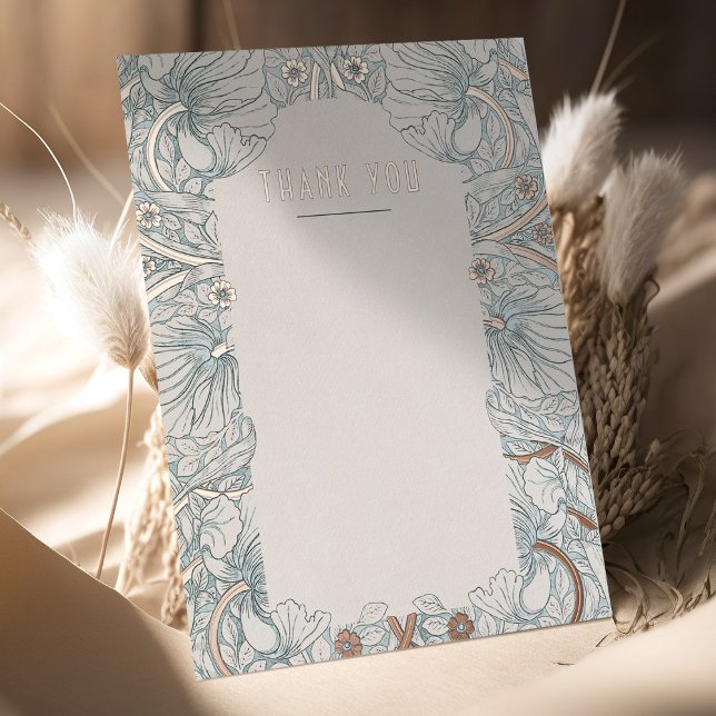 Victorian Pimpernels Morris Wedding Thank You Foil Invitation (Creator Uploaded)