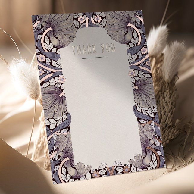 Victorian Pimpernels Morris Wedding Thank You Foil Invitation (Creator Uploaded)