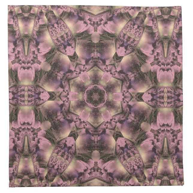 Victorian Pink Antique Cloth Napkin (Front)