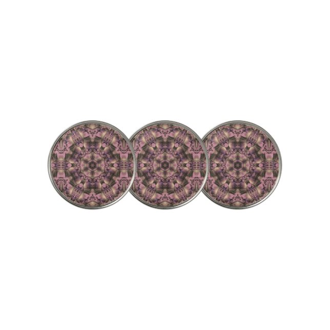 Victorian Pink Antique Golf Ball Marker (3 Up)