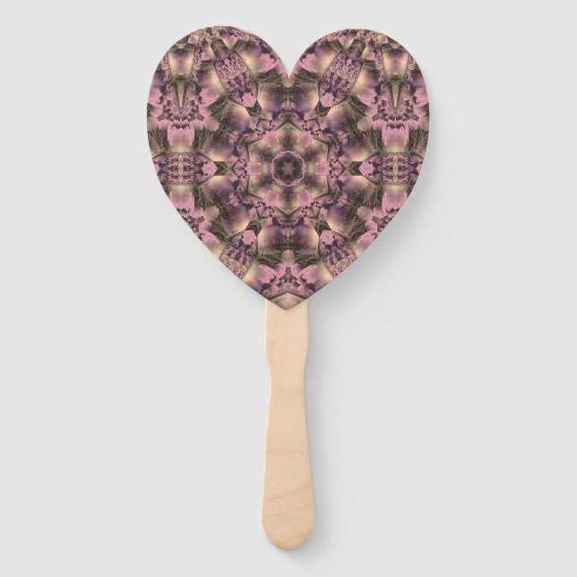 Victorian Pink Antique Hand Fan (Front)