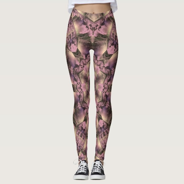 Victorian Pink Antique Leggings (Front)