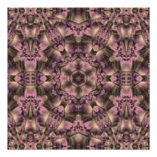 Victorian Pink Antique Poster