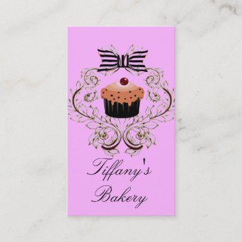 Victorian Pink Boutique Bakery Business Cards by businesscardsdepot at Zazzle
