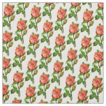 Victorian Pink Flowers Floral English Rose Fabric