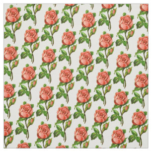 Victorian Pink Flowers Floral English Rose Fabric