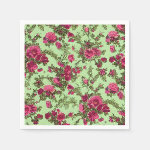 Victorian Pink Roses Napkins