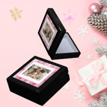 Victorian Pink Snowflake Christmas Photo