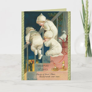 Victorian Pixie Christmas Card
