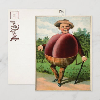 Victorian Plum Man Postcard 